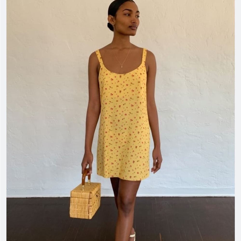 Reformation mini floral dress